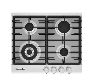 Cocina de Tope a Gas 4 Hornillas Mabe 60 Cm
